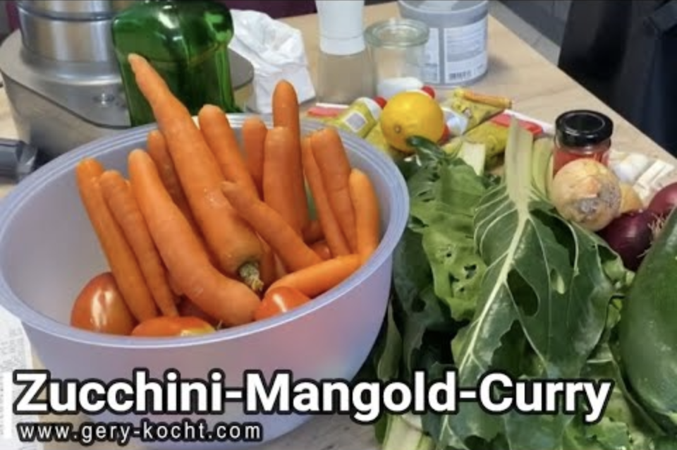 Zucchini Mangold Curry vegetarisch